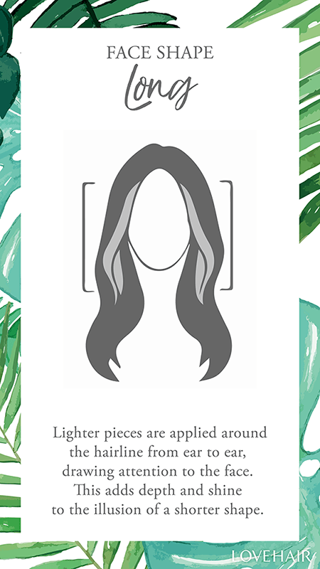 Long face hair styling