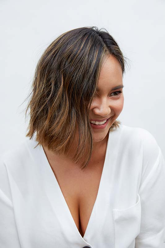 sun kissed warm balayage