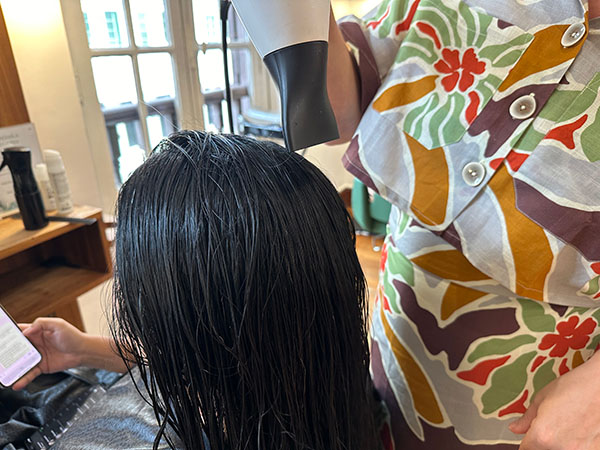 Rough blow dry